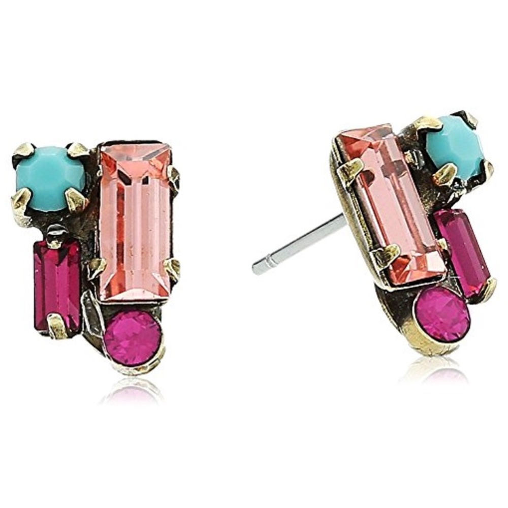 Sorrelli Botanical Brights Petite Baguette Studs